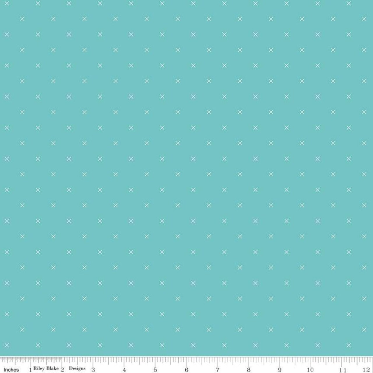 Fabric Riley Blake Basics Cottage Bee Cross Stitch by the Quarter Yard C745-COTTAGE
